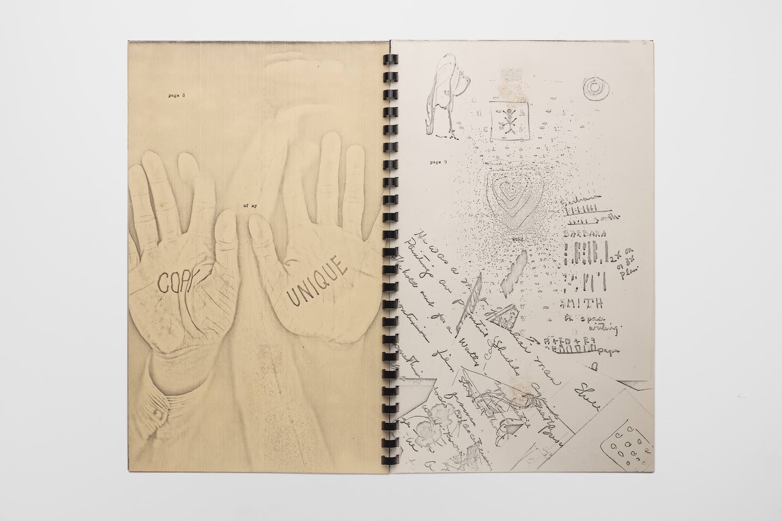 Barbara T. Smith, Coffin: In Self Defense, 1967. Xerox, spiral bound. Edition of 20