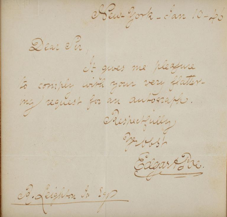 Poe Letter