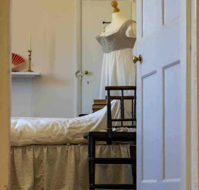 Jane Austen's bedroom at Jane Austen's House